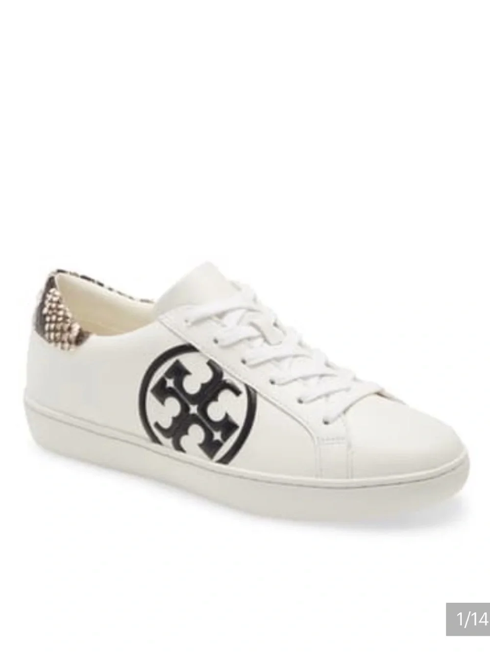 Tory Burch Leigh T-Logo Sneaker Size 5